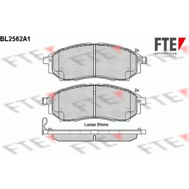 FTE | Bremsbelagsatz, Scheibenbremse | 9010813