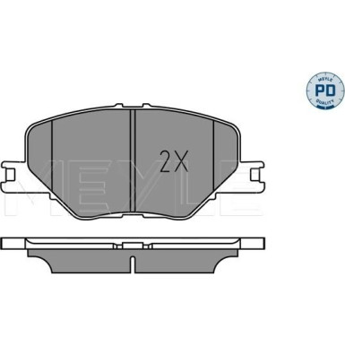 Meyle | Bremsbelagsatz, Scheibenbremse | 025 228 3819/PD