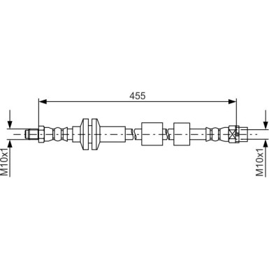 BOSCH | Bremsschlauch | 1 987 481 783