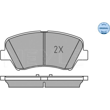 Meyle | Bremsbelagsatz, Scheibenbremse | 025 256 9218