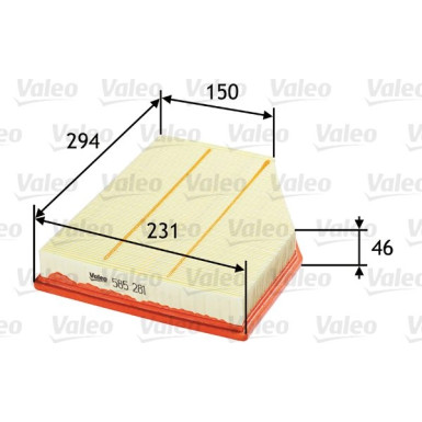 Valeo | Luftfilter | 585281