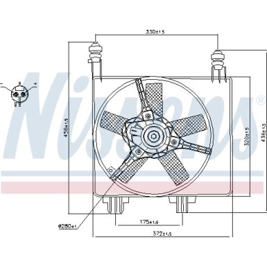 Nissens | Lüfter, Motorkühlung | 85056