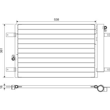 Valeo | Kondensator, Klimaanlage | 818004