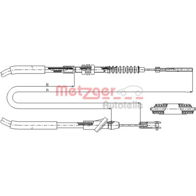 Metzger | Seilzug, Kupplungsbetätigung | 18.6103
