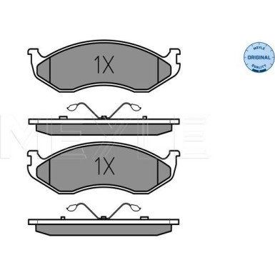 Meyle | Bremsbelagsatz, Scheibenbremse | 025 218 2217