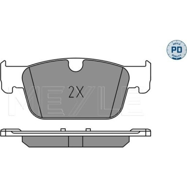 Meyle | Bremsbelagsatz, Scheibenbremse | 025 220 9817/PD