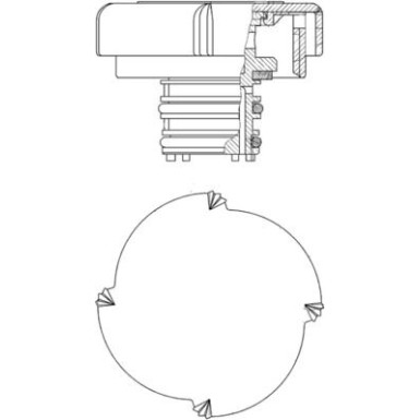 Mahle | Verschlussdeckel, Kühlmittelbehälter | CRB 21 000P