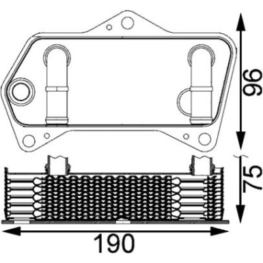 Mahle | Ölkühler, Automatikgetriebe | CLC 202 000S