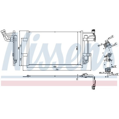 Nissens | Kondensator, Klimaanlage | 940355