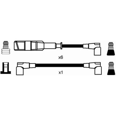 NGK | Zündleitungssatz | 0746