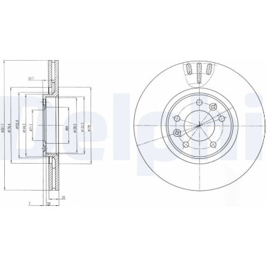 Delphi | Bremsscheibe | BG4150