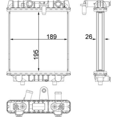 Mahle | Kühler, Motorkühlung | CR 1966 000P