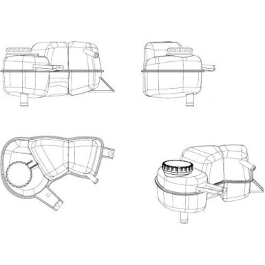 NRF | Ausgleichsbehälter, Kühlmittel | 454038