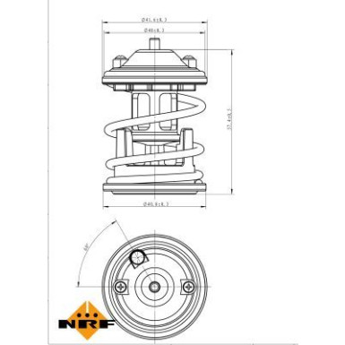 NRF | Thermostat, Kühlmittel | 725219