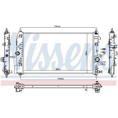 Nissens | Kühler, Motorkühlung | 630763