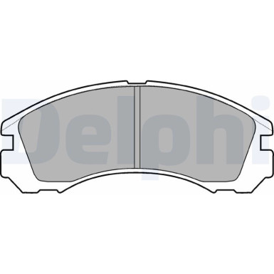 Delphi | Bremsbelagsatz, Scheibenbremse | LP871