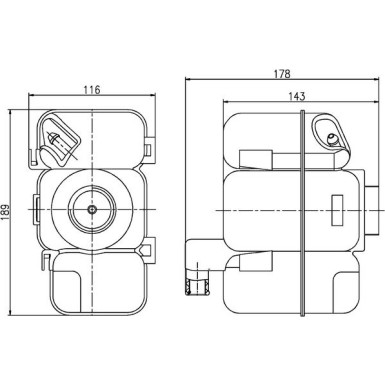 Mahle | Ausgleichsbehälter, Kühlmittel | CRT 206 000S