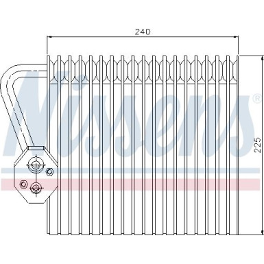 Nissens | Verdampfer, Klimaanlage | 92167