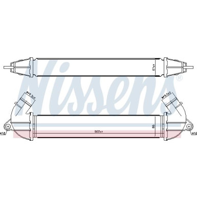 Nissens | Ladeluftkühler | 96736