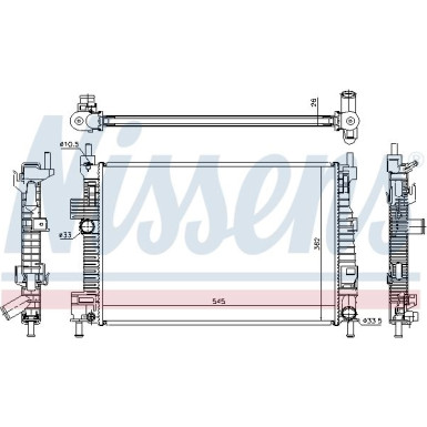 Nissens | Kühler, Motorkühlung | 66869