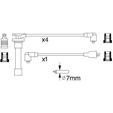 BOSCH | Zündleitungssatz | 0 986 356 893