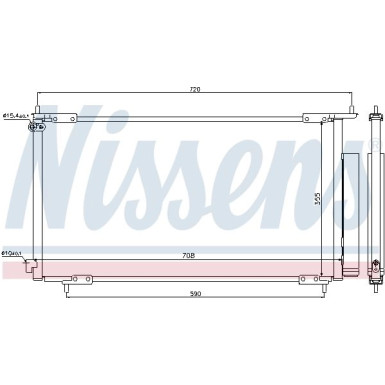 Nissens | Kondensator, Klimaanlage | 94772