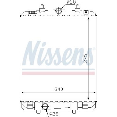 Nissens | Kühler, Motorkühlung | 64687