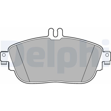 Delphi | Bremsbelagsatz, Scheibenbremse | LP2441