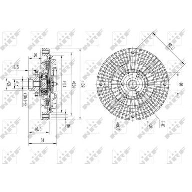 NRF | Kupplung, Kühlerlüfter | 49566