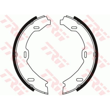 TRW | Bremsbackensatz, Feststellbremse | GS8482