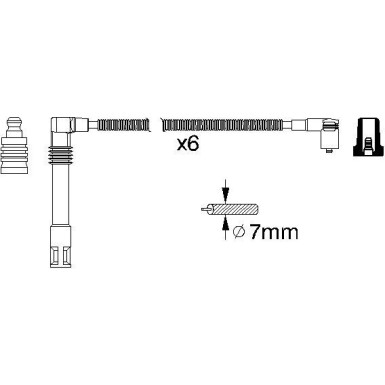 BOSCH | Zündleitungssatz | 0 986 356 321