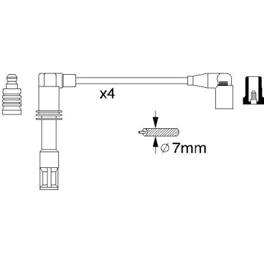 BOSCH | Zündleitungssatz | 0 986 356 308