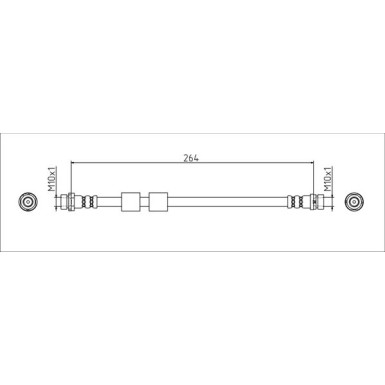 Metzger | Bremsschlauch | 4111544