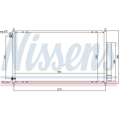 Nissens | Kondensator, Klimaanlage | 94732