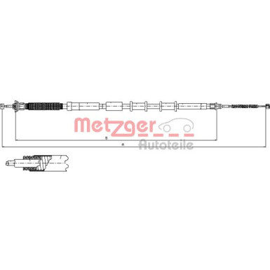 Metzger | Seilzug, Feststellbremse | 12.0717