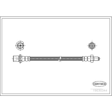 Corteco | Bremsschlauch | 19030344