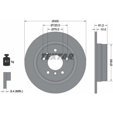 Textar | Bremsscheibe | 92042303