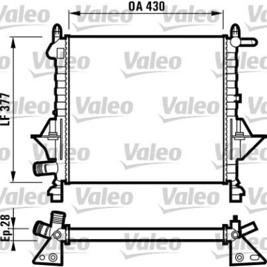 Valeo | Kühler, Motorkühlung | 732051