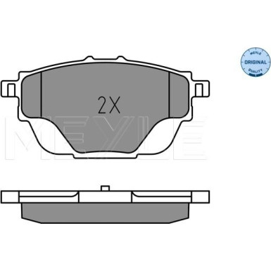 Meyle | Bremsbelagsatz, Scheibenbremse | 025 258 2717