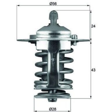 Mahle | Thermostat, Kühlmittel | TX 70 82