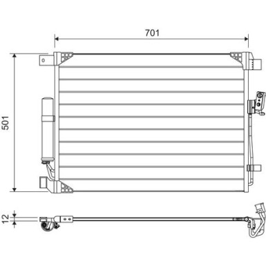 Valeo | Kondensator, Klimaanlage | 822605