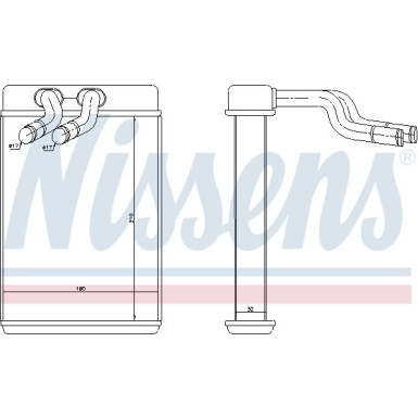 Nissens | Wärmetauscher, Innenraumheizung | 77610