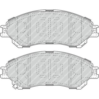 Ferodo | Bremsbelagsatz, Scheibenbremse | FDB4884