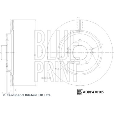 Blue Print | Bremsscheibe | ADBP430105