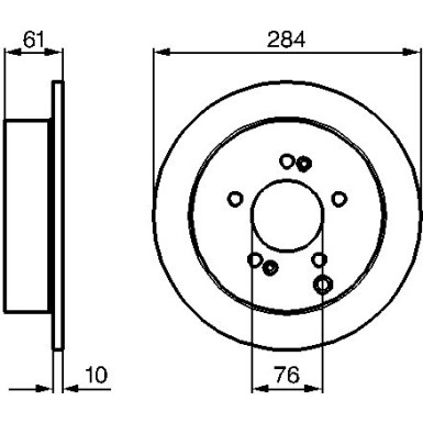 BOSCH | Bremsscheibe | 0 986 479 C61