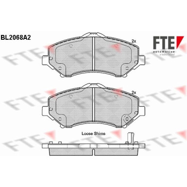 FTE | Bremsbelagsatz, Scheibenbremse | 9010651