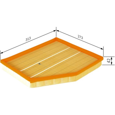 BOSCH 1 457 433 101 Luftfilter