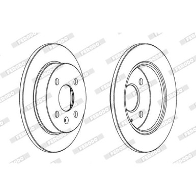 Ferodo | Bremsscheibe | DDF1043C Ferodo | Bremsscheibe | DDF1043C