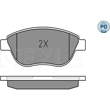 Meyle | Bremsbelagsatz, Scheibenbremse | 025 237 0918/PD