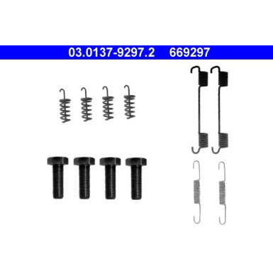 ATE | Zubehörsatz, Feststellbremsbacken | 03.0137-9297.2